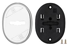 Накладка Mottura (Моттура) на сувальдный замок овальная со шторкой 95.324 (ХРОМ), 1 шт