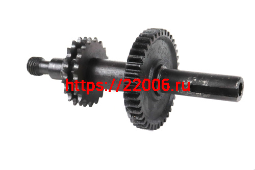 Вал Буран з\х в сборе нового образца (110602236) без подшипников