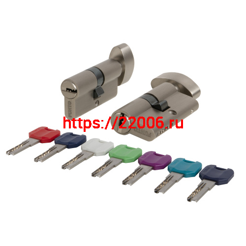 Цилиндровый Punto (Пунто) механизм MaxPro7002Knob70mm(25+10+35) SN никель 7key с вертушкой