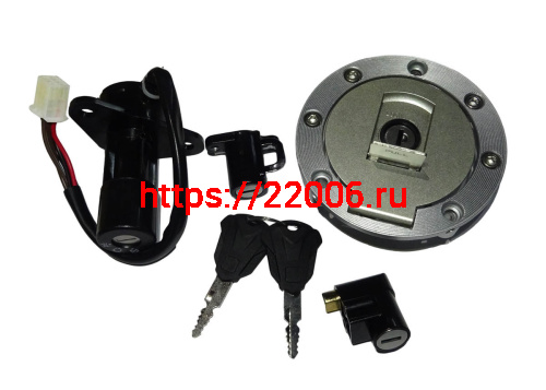 Замок зажигания Jordan EVO (+ противоугон.+ крышка бензобака) (компл) Замок зажигания Jordan EVO (+ противоугон.+ крышка бензобака) (компл)