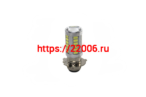 Лампа 12 В 33 светодиода SMD (P15D-1) 5600K 7W (35Вт) (на Альфу, яп.скутера)