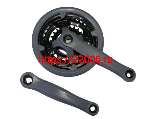 Шатуны 24/34/42Тх170мм, под квадрат, алюминий, серебристые ( ETCW-14) Шатуны 24/34/42Тх170мм, под квадрат, алюминий, серебристые ( ETCW-14)