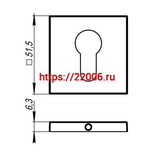 Накладка Armadillo (Армадилло) под цилиндр ET.K.USS52 (ET USS) AC медь фото 3