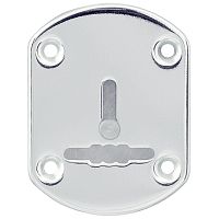 Декоративная Punto (Пунто) накладка ESC021/1-SS-NEW (нержавейка) на сув. замок со шторкой (1 шт.) тех.упак.