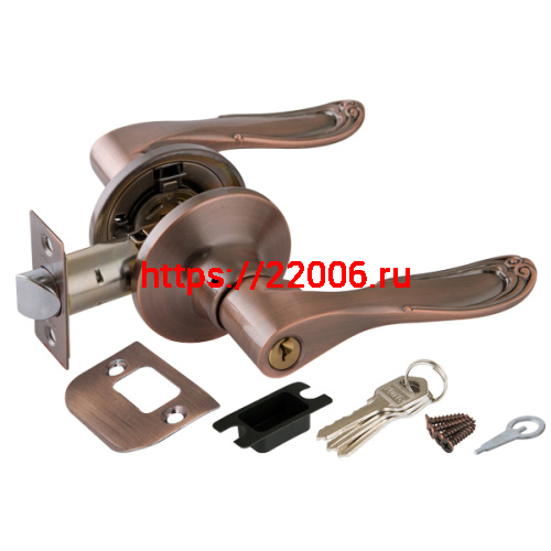 Ручка Punto (Пунто) защелка DK630 AC-ET (6030 AC-E) (кл./фик.) медь