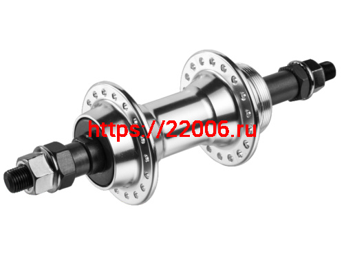 Втулка задняя MTB алюм. под трещ. (6-8 ск.) 3/8x14Gx36Hx135x170 на гайках (A202R)