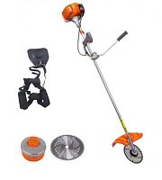 Триммер бензиновый CLEVER БТ-033 (33см3 1,4л.с. до 8500об/мин) неразъемная штанга 26мм