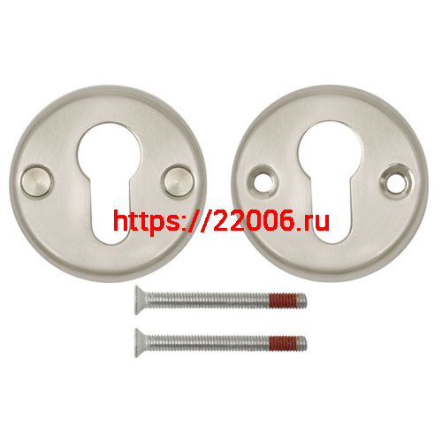 Декоративная Fuaro (Фуаро) накладка ESC-С-001-SN цилиндровая (матовый никель) фото 3