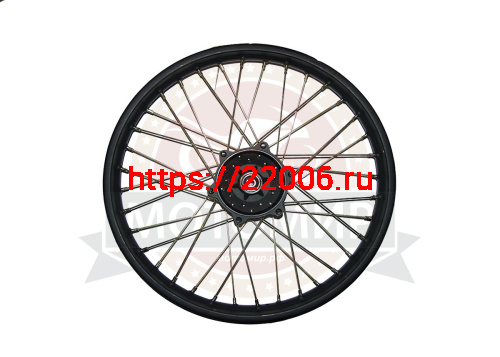 Обод 21" передний спицы, диск. тормоз 1,85-21 (ПИТ-БАЙК250) ось 12мм, 6 отв Обод 21" передний спицы, диск. тормоз 1,85-21 (ПИТ-БАЙК250) ось 12мм, 6 отв