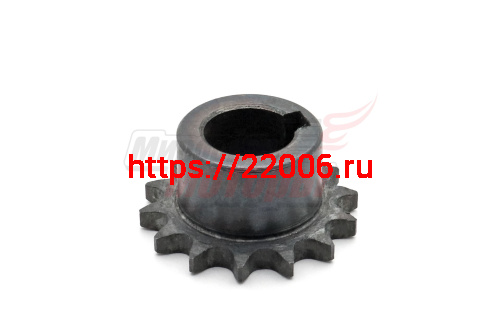 Звезда ведущая 14z мотобуксировщика (d=25мм, шаг 12,7, шпонка 8мм) Звезда ведущая 14z мотобуксировщика (d=25мм, шаг 12,7, шпонка 8мм)
