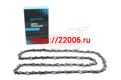 Цепь "HEMEN" 18" 3/8-1.3-62z (Partner 350) "острый зуб"