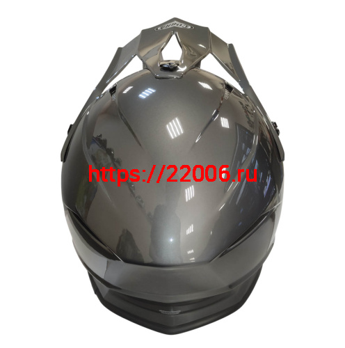 Шлем кроссовый COBRA EC H337, серый титан, размер L фото 4