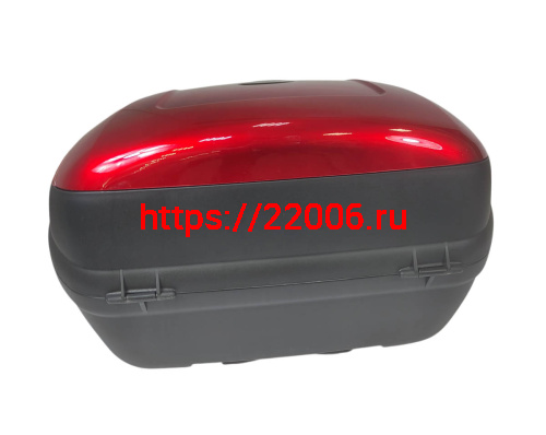 Кофр задний пластик JX  А-888, 43 л., черно-красный фото 4