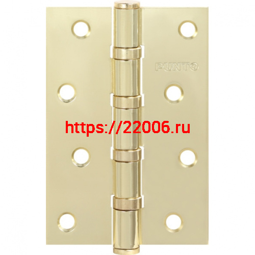 Петля Punto (Пунто) универсальная IN4100U SB (4B 100х70х2.5) мат.золото