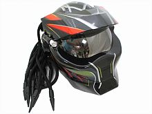 Мотошлем хищник красный (XL)