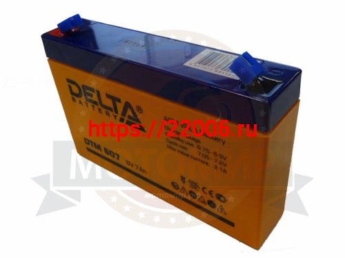 Аккумулятор 6В 7 А/ч, кислотный AGM ( Delta DTM 607) для электро машинок (151*34*100) (НАБОР) Аккумулятор 6В 7 А/ч, кислотный AGM ( Delta DTM 607) для электро машинок (151*34*100) (НАБОР)