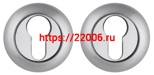 Накладка Fuaro (Фуаро) под цилиндр ET RM SC/CP-16 матовый хром/хром