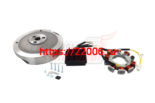 Комплект электрооб. 192F-2T (KP460) 11A 132 Вт (для РУЧ.стартера, без венца),(ОРИГИНАЛ, "LIFAN")