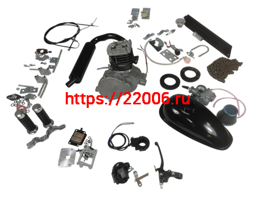 Двигатель веломотор BW 85 (КОМПЛЕКТ для установки)