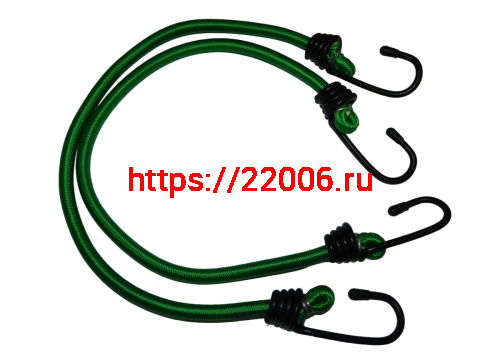 Резинка для крепления багажа с крючками 8мм*0,6м (2шт) 57032 Резинка для крепления багажа с крючками 8мм*0,6м (2шт) 57032