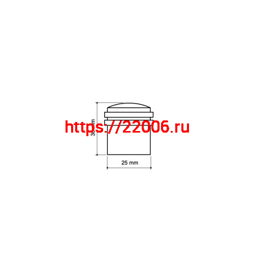 Упор Armadillo (Армадилло) дверной напольный STOPPER/ZA062 (DH062ZA) GP-5 золото фото 3