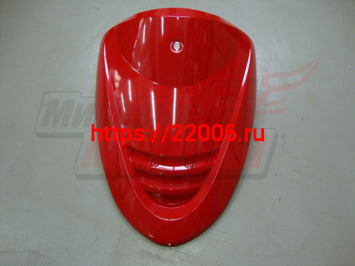 Облицовка передняя верхняя YB50QT-3 Racer Meteor/ ACTIV (ВНИЗУ РЕШЁТКА) красная
