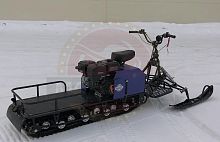 Мотобуксировщик с лыжным модулем 20 л.с, С РЕВЕРСОМ ЛИДЕР-3H-4Т-20АП, LONG ГИДРАВЛ., РЫЧАЖ, ПОДОГРЕВ