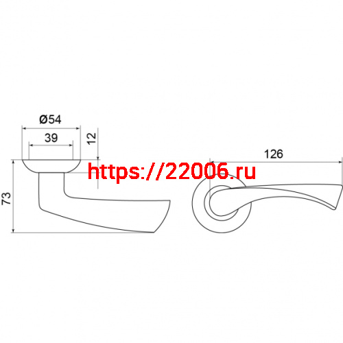 Ручка Punto (Пунто) раздельная R.TL54.CRONA (CRONA TL) ABG-6 зеленая бронза фото 2