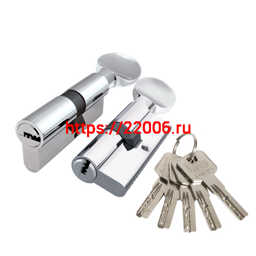 Цилиндровый Punto (Пунто) механизм Z3002Knob110(45+10+55) с вертушкой CP хром
