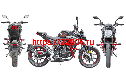 Мотоцикл  KAYRO "ROADSTER" 250cc (166FMM, баланс. вал,торм.пер/зад.диск, вилка перев.типа, колеса 17/17)ПТС ЧЕРНЫЙ фото 3