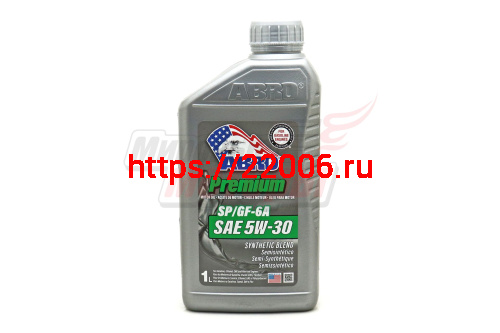 Масло 4T ABRO PREMIUM SYNTHETIC BLEND USA 5W-30 (1л) (полусинтетическое)