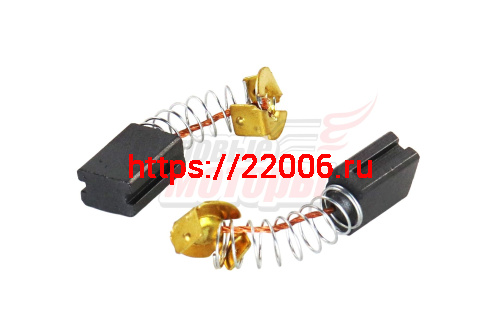 Щетки (№498) (6х9х12) (Калибр МШУ 115/500) Пружина пятак-уши,проточка 2 Щетки (№498) (6х9х12) (Калибр МШУ 115/500) Пружина пятак-уши,проточка 2