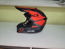 Мотошлем FGN-127 Кросс черно-красный матовый (L)