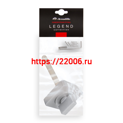 Ручка Armadillo (Армадилло) поворотная BKW8.K.SQ52 (BKW8/SQ) CP-8 хром фото 2