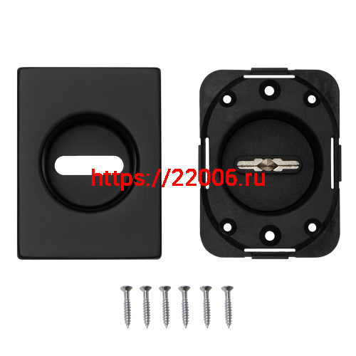 Накладка Fuaro (Фуаро) на сувальдный замок ESC.S-auto.RL/U/K.477 BL-24 черный фото 3