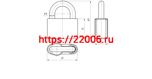 Замок Zenit (Зенит) навесной ЗЕНИТ ВС2А фото 2