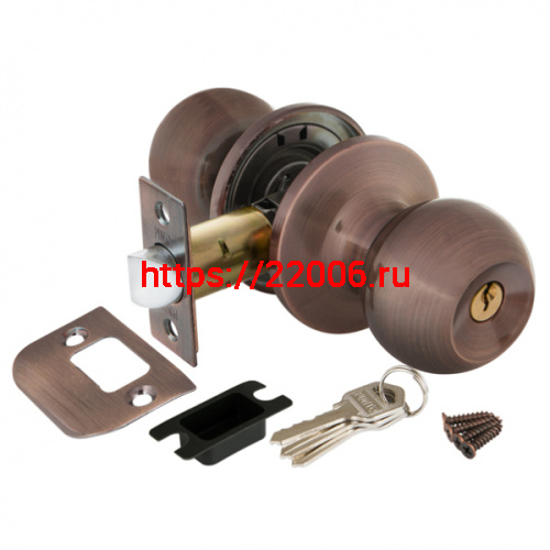 Ручка Punto (Пунто) защелка DK672 AC-ET (6072 AC-E) (кл./фик.) медь