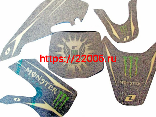 Комплект наклеек на кроссовый мотоцикл KLX Monster 2