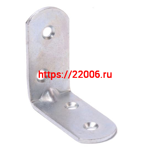 Кронштейн skobis (СКОБИС) мебельный МК 40х40х20х2 цинк белый