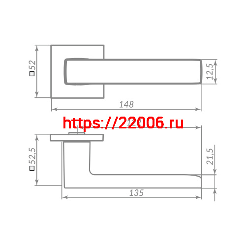 Ручка Punto (Пунто) раздельная K.ARC.Q52.TERRA BL-24 черный фото 3