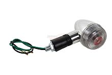 Боковой фонарь (BF-09) "Байкер" хром малый белый (пласт)