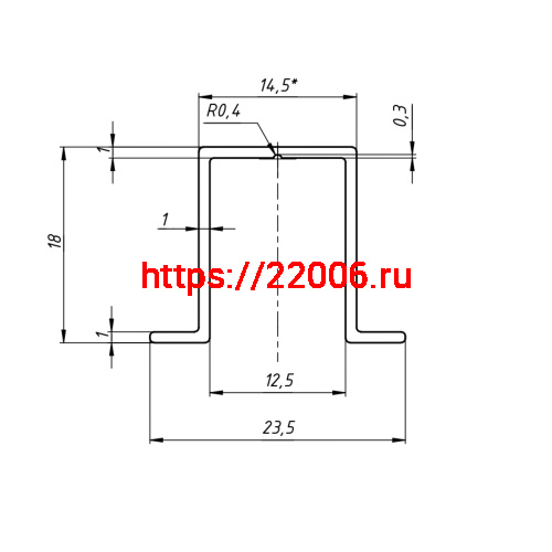 Нижняя Punto (Пунто) направляющая Soft LINE 45/55/1500 track (1,5 м) фото 2
