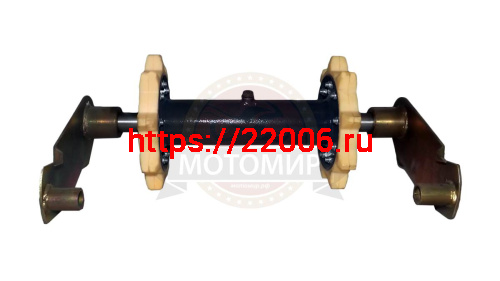 Вал Буран ведомый (направляющий) УСИЛЕННЫЙ с балансирами (толстая труба) фото 3 Вал Буран ведомый (направляющий) УСИЛЕННЫЙ с балансирами (толстая труба) фото 3