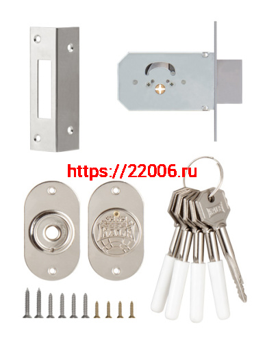 Замок Kale kilit (Кале килит) врезной крестообразный 156/F (45 mm), 5 кл. фото 2