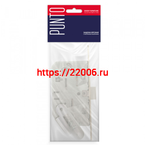 Защелка Punto (Пунто) врезная PL96WC-50 WH (белый) фото 2