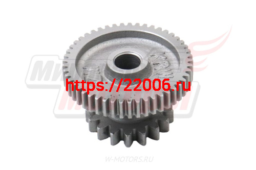 Шестерня привода электростартера двойная 152QMI,157QMJ фото 2