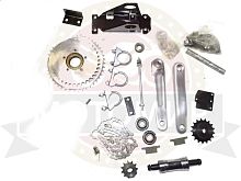 Редуктор понижающий F50-80  ТИП1 (ПОЛНЫЙ КОМПЛЕКТ) позв при работающ. двиг-ле  перекл. скорости