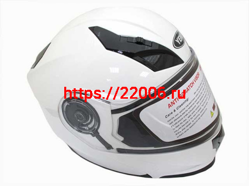 Мотошлем YM-927 белый (XL)