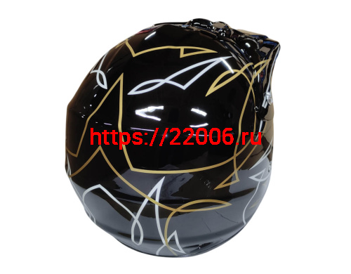 Шлем кроссовый KIRIN QL-128, оранж, красный, черный, оранж-черн, размер XL фото 5