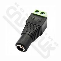 Разъем питания гнездо с клеммной колодкой 2.1х5.5mm SAT